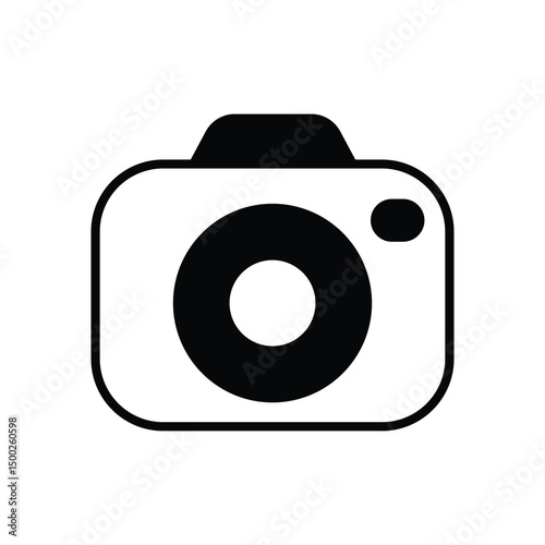Camera icon vector stock illustration