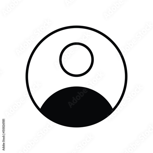 User icon vector stock illustration