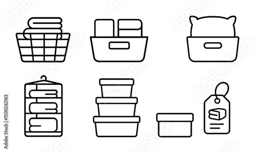 Home organization essentials: storage bins, baskets, and containers for decluttering