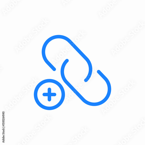 add link icon sign vector
