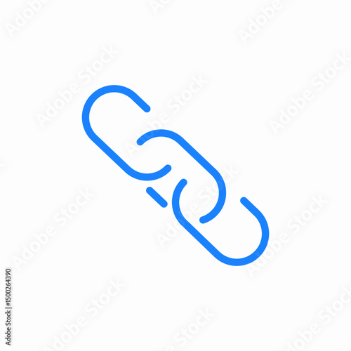 broken connection icon sign vector