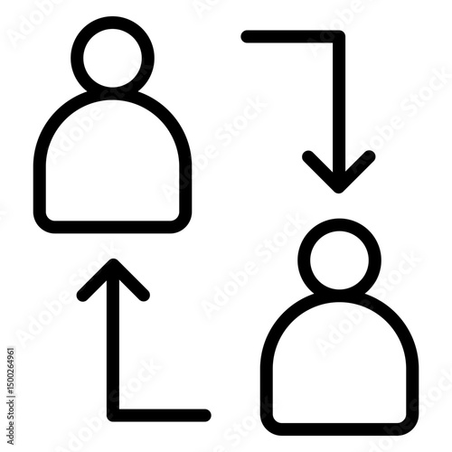 PP Communication Vector Line Icon Design photo