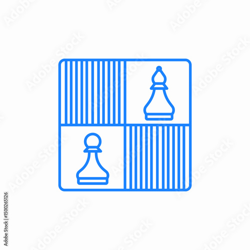 chess start icon sign vector