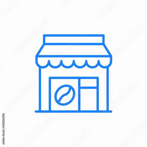 coffee shop icon sign vector
