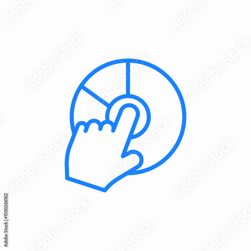 hand gesture icon sign vector