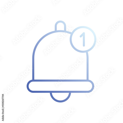 Bell icon vector stock illustration