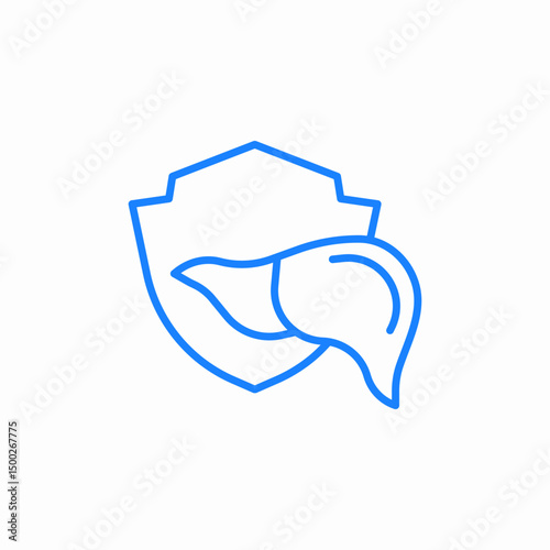 liver security icon sign vector