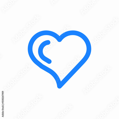 love outline icon sign vector