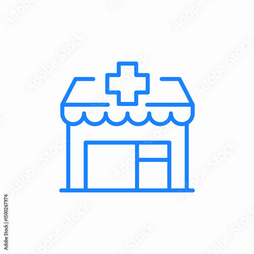 medical store icon sign vector