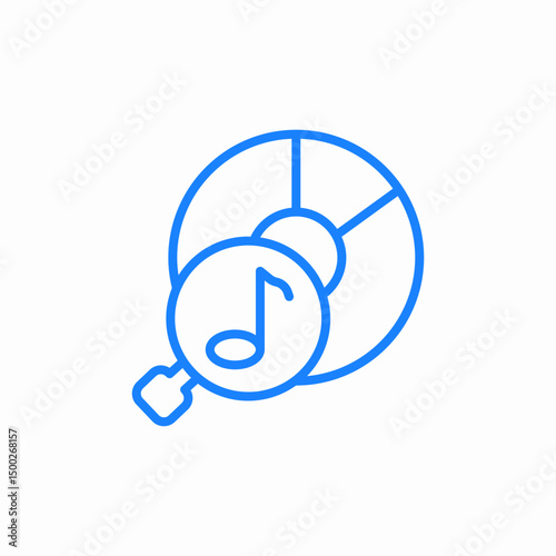 music note icon sign vector