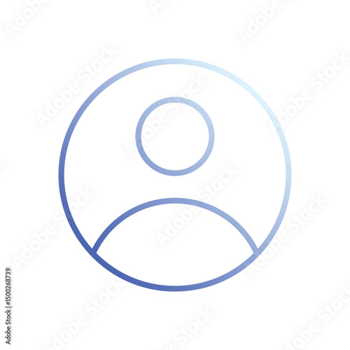 User icon vector stock illustration
