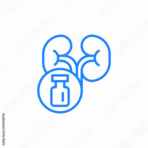 pill stomach icon sign vector