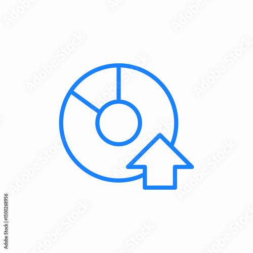 play chart icon sign vector