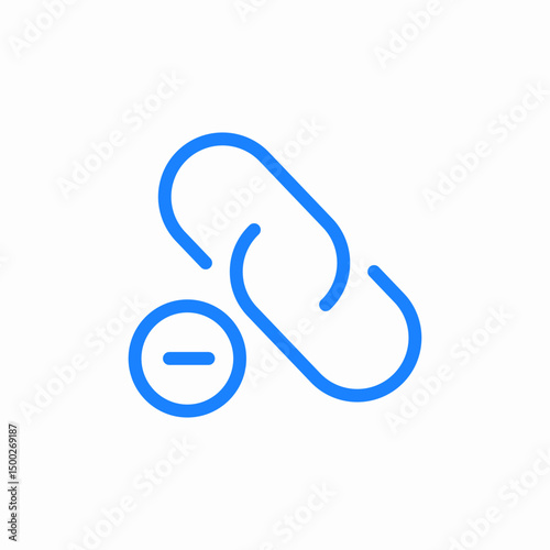 remove link icon sign vector