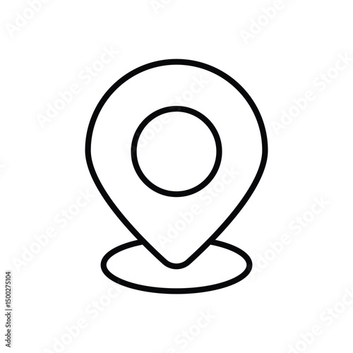 Location icon vector stock illustration