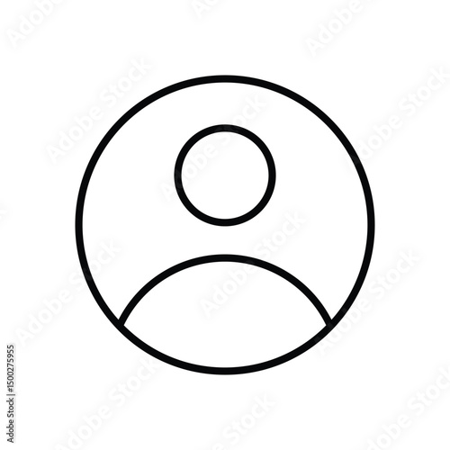User icon vector stock illustration