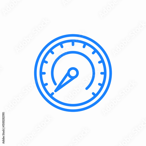 temperature dial icon sign vector