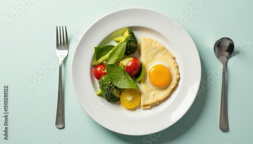 Empty plate, untouched food, minimalist fasting concept, metabolic, abstinence