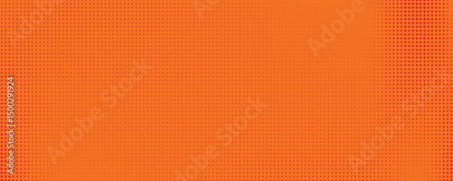 Dots halftone orange color pattern gradient texture with technology digital background. Dots pop art comics with summer background.