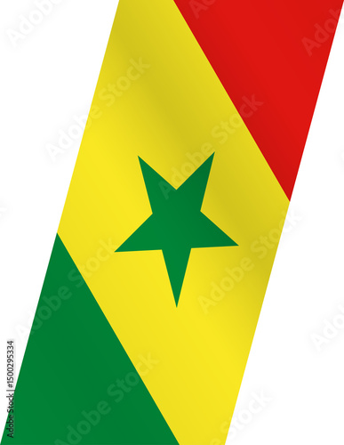 Stylized flag of Senegal Free Download Stylized flag of Senegal - GFXLoad