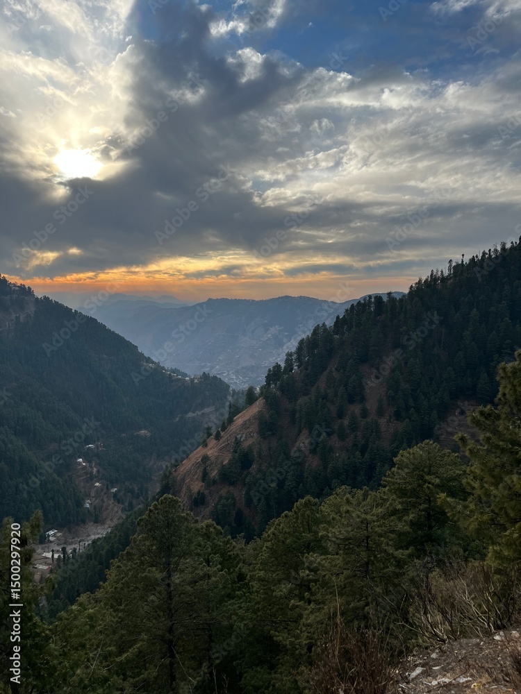 Fototapeta premium mountain landscape in the morning