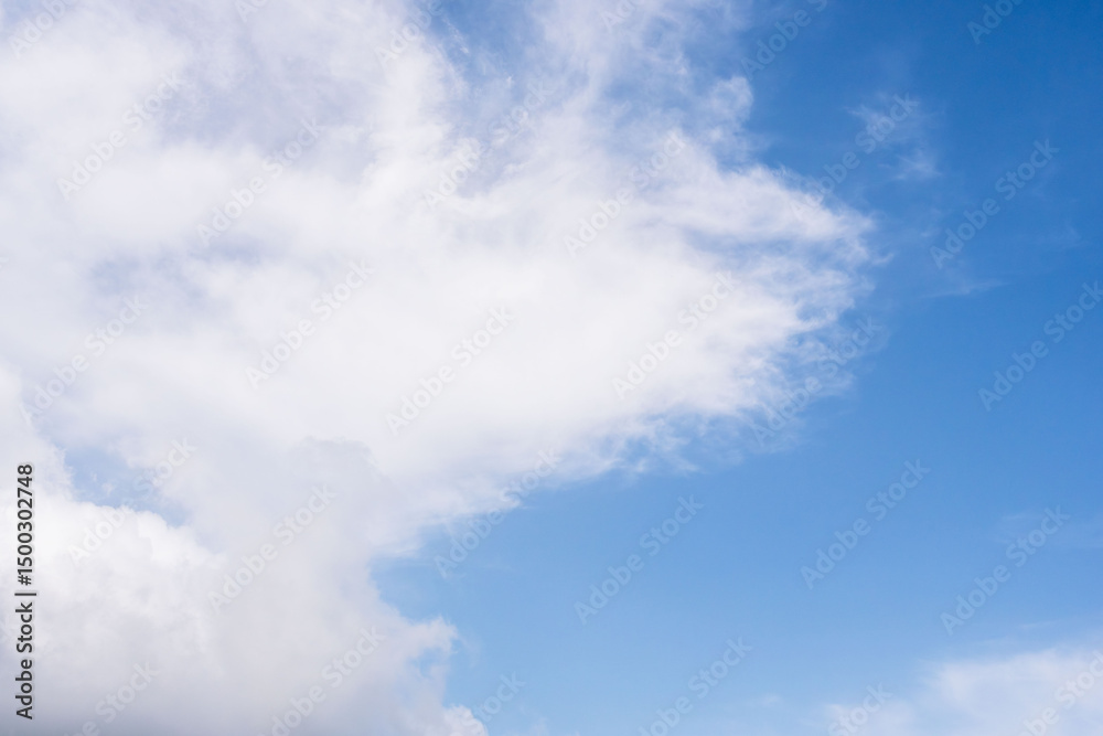 Obraz premium 5月の山から見た青空と雲34