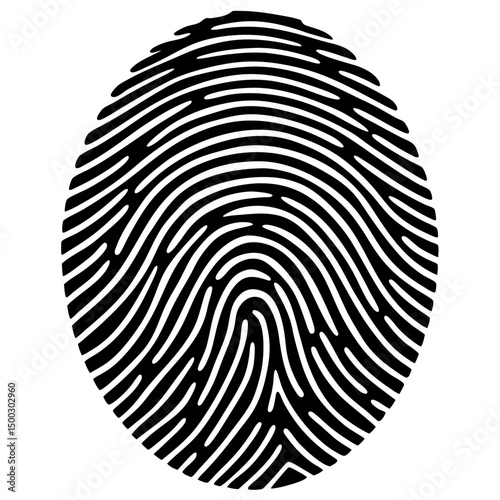 Fingerprint vector icons. Finger print id authentication symbol set.