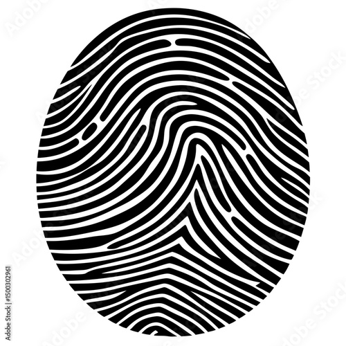 Fingerprint vector icons. Finger print id authentication symbol set.