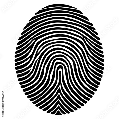 Fingerprint vector icons. Finger print id authentication symbol set.