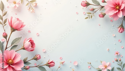 Subtle pastel floral motifs in a delicate repeating design ideal for phone screens , elegant, facebook