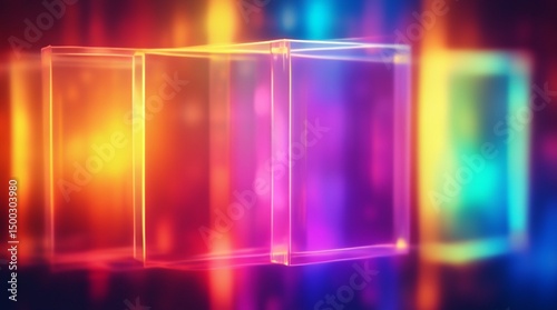 abstract background with colorful lights