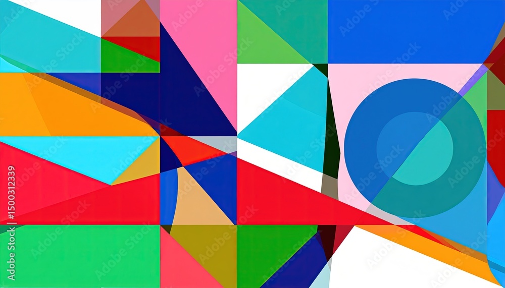 Obraz premium Abstract Colorful Geometric Pattern.