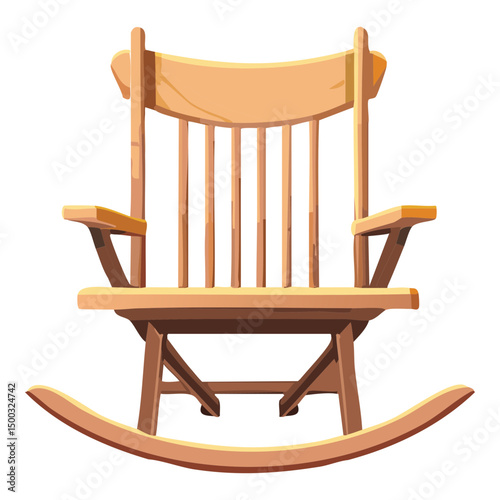 classic wooden rocking chair for home