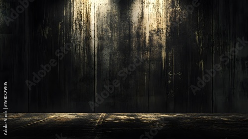 Dark Moody Grunge Background Texture Old Wood Wall Floor