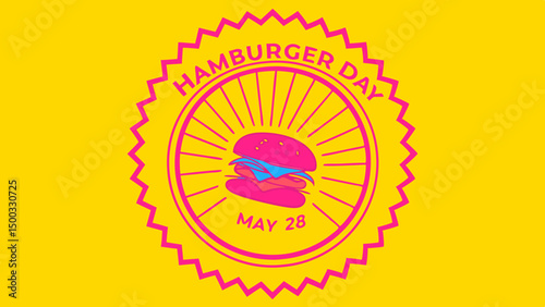 National Hamburger Festival Poster: A Vibrant Culinary Celebration for Food Enthusiasts