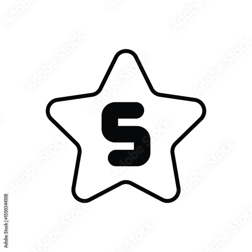 5 Star icon vector stoc illustration