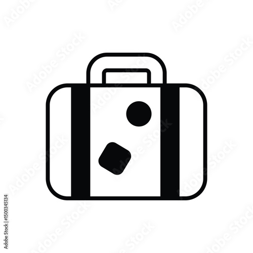 Baggage icon vector stoc illustration