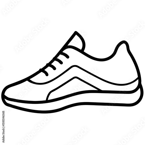 Running Shoe Vector Design  Printable Gym & Workout Clipart for Digital Downloads