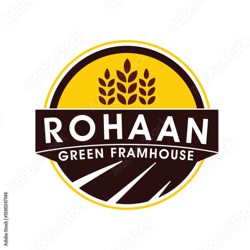 Premium quality gold stamp label vector emblem, a vintage retro food menu, best grunge badge design