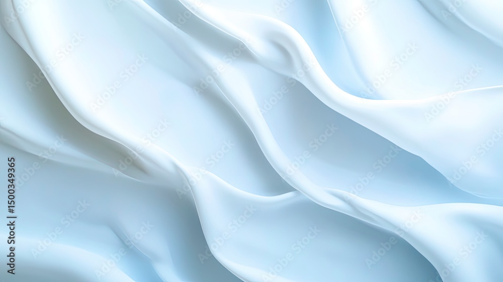 Obraz premium Light blue fabric folds