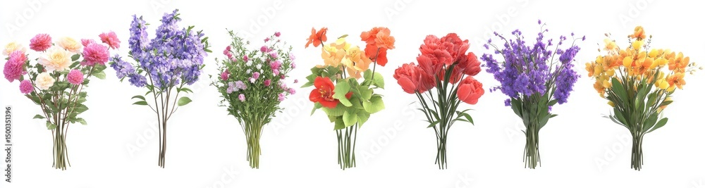 custom made wallpaper toronto digitalColorful flower bouquets in various shades