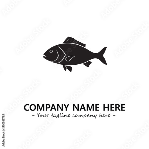 Fish logo company design vector illustration