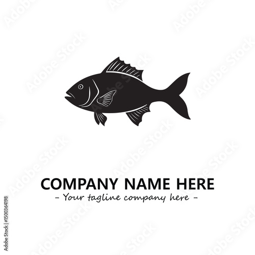 Fish logo company design vector illustration