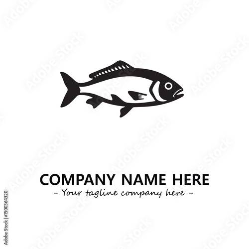 Fish logo company design vector illustration