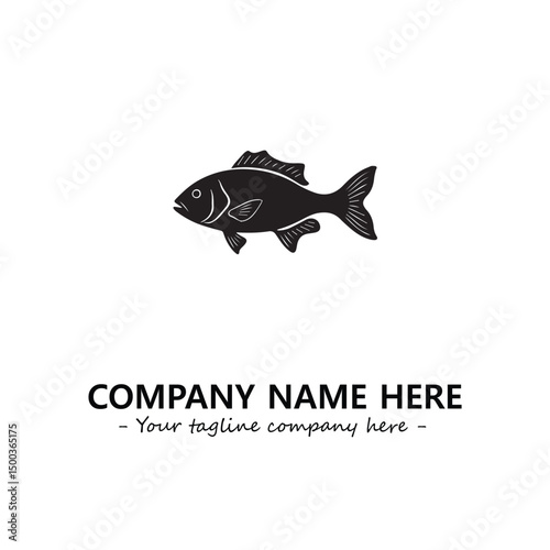 Fish logo company design vector illustration