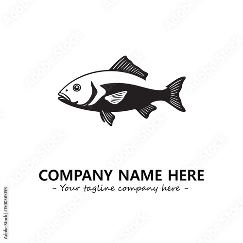 Fish logo company design vector illustration
