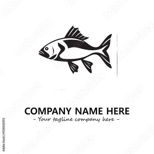Fish logo company design vector illustration