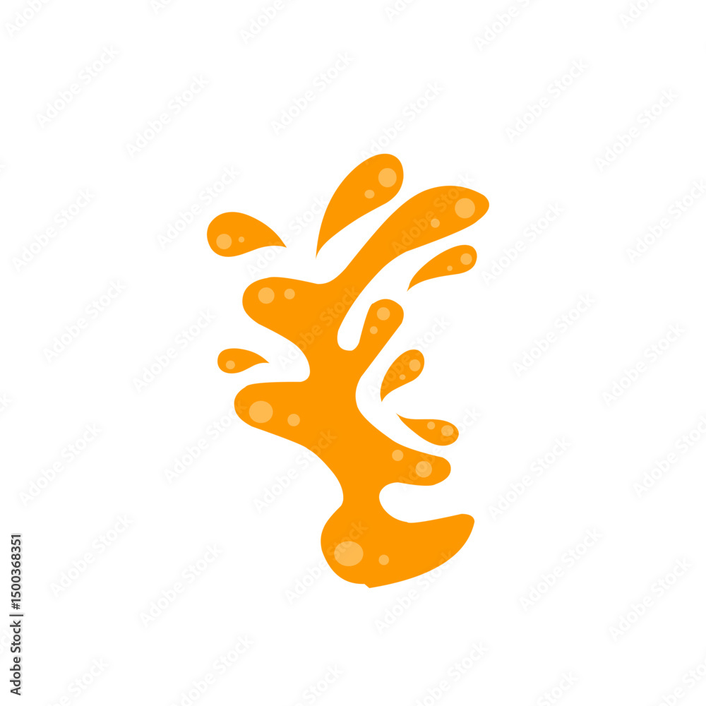 Obraz premium orange splash vector