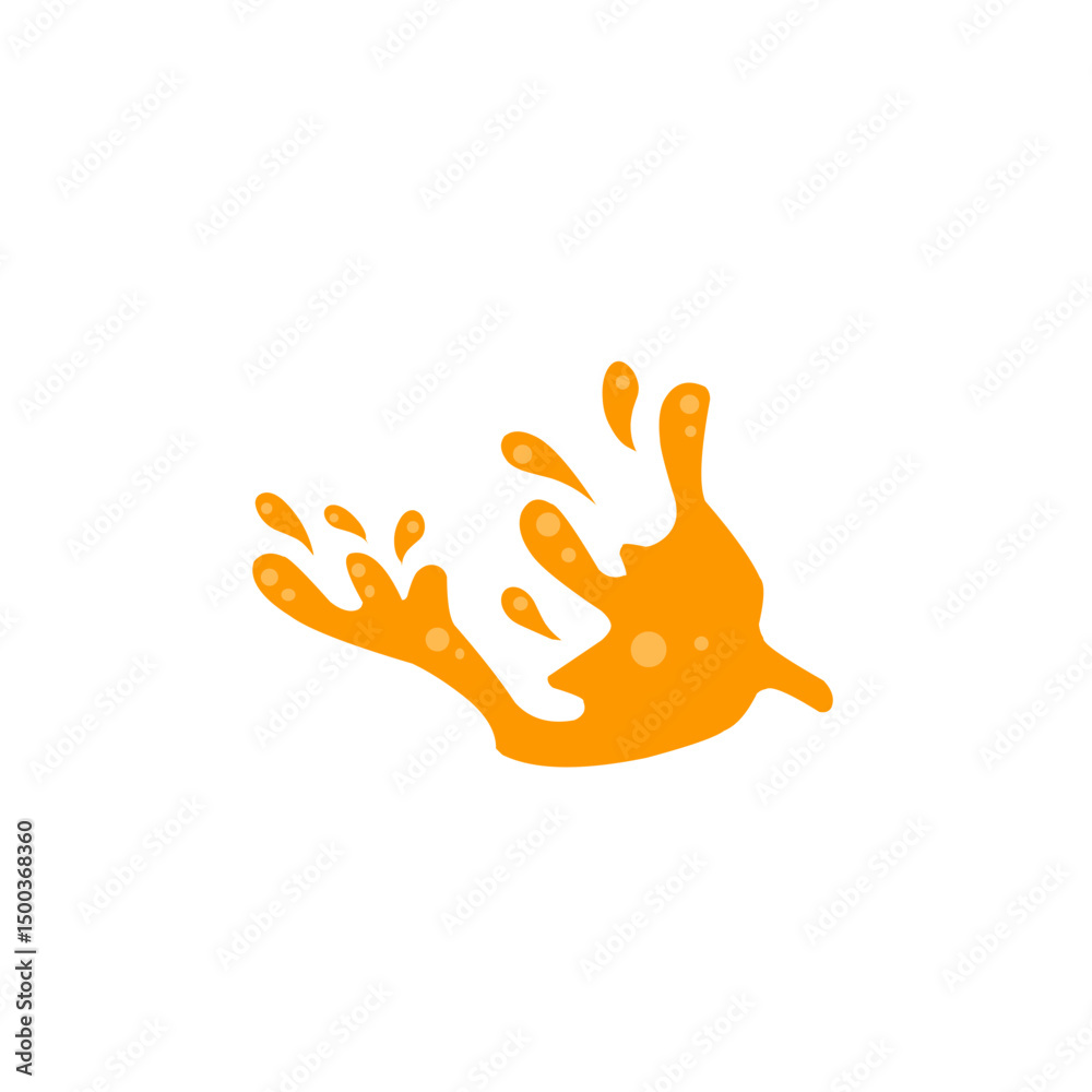 Obraz premium orange splash vector