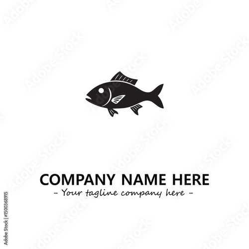 Fish logo company design vector illustration